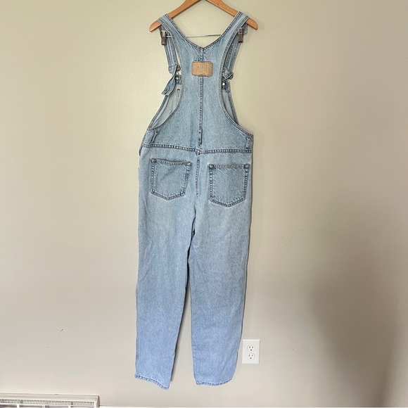 Vintage 90’s Moda INTL Light Blue Wash Denim Overalls - Picture 4 of 6